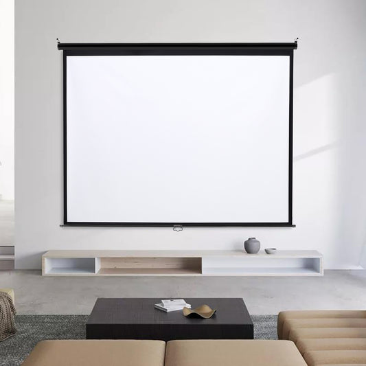100 Inch HD Manual Pull Down Projector Screen