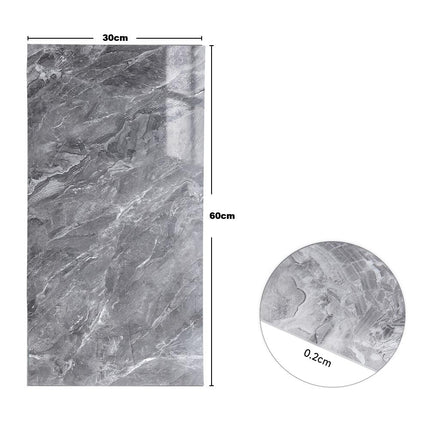 10Pcs Self-Adhesive Marble Effect PVC Wall Stickers