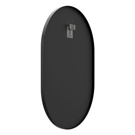 Black Frame Oval Wall Mirror