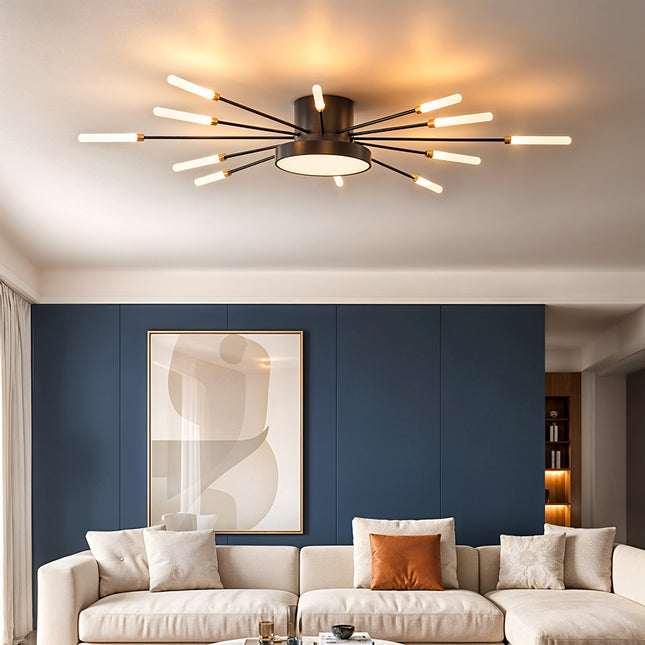 Dimmable LED Ceiling Light Fixture with Remote Control
