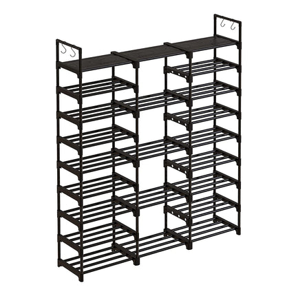 Large 9-Tier Open-Style Shoe Rack