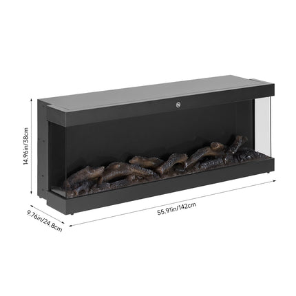 60’’ Electric Fireplace with Remote Control