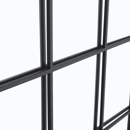 Classic Window Mirror Wall Accent Metal Framed Mirror