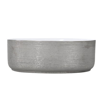 Round Ceramic Countertop Washbasin Vessel Sink