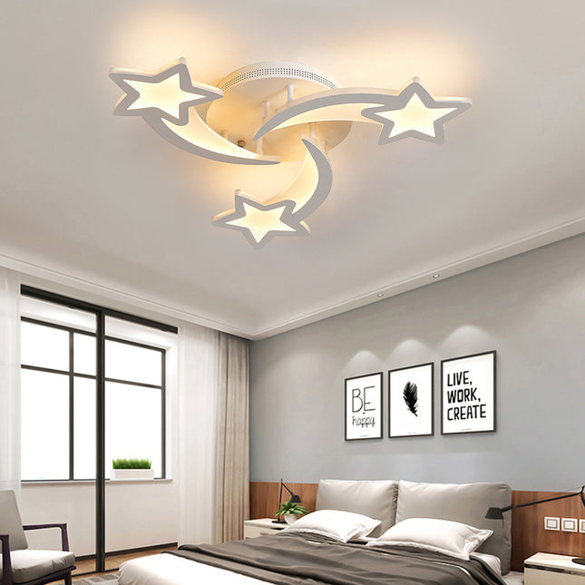 Modern Star LED Chandelier Ceiling Light  3 Head Dimmable