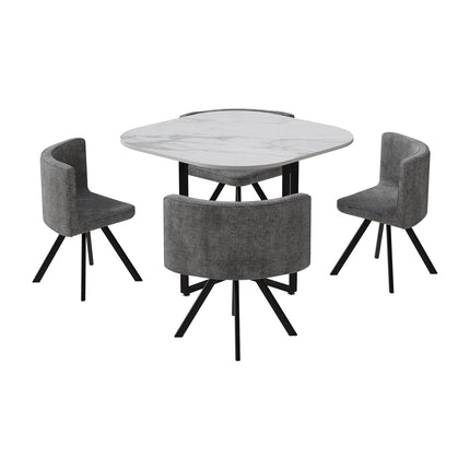 Modern Dining Table Set with 4 Chairs