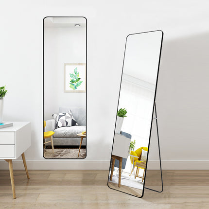 Modern Rectangular Metal Floor Full Length Mirror