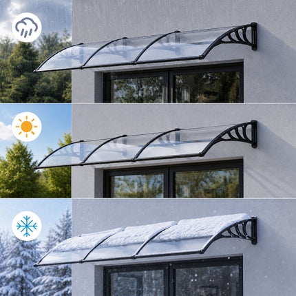 Outdoor Door Canopy Window Awning with Drainage Channel