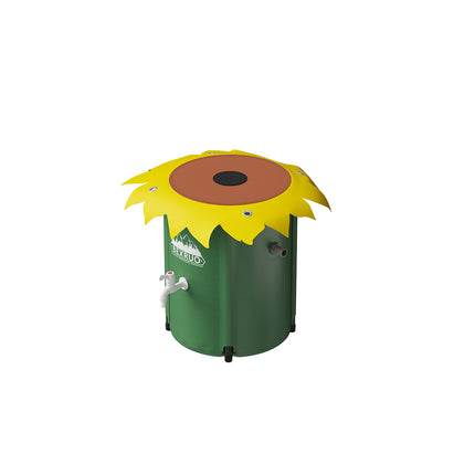 50L Collapsible Rain Barrel with Spigot & Overflow