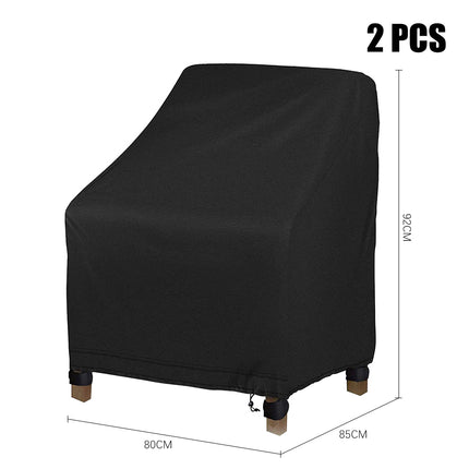 2Pcs Outdoor Patio Waterproof Furniture Cover