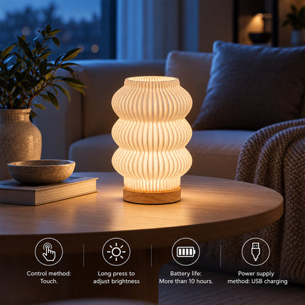 Stylish Rechargeable Table Lamp Touch Control