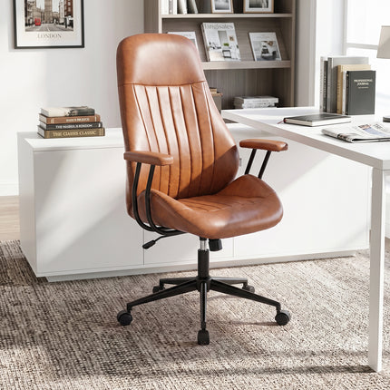 Mid-Century Modern Office Chair with Casters