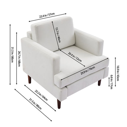 Mid-Century Single Sofa Armchair