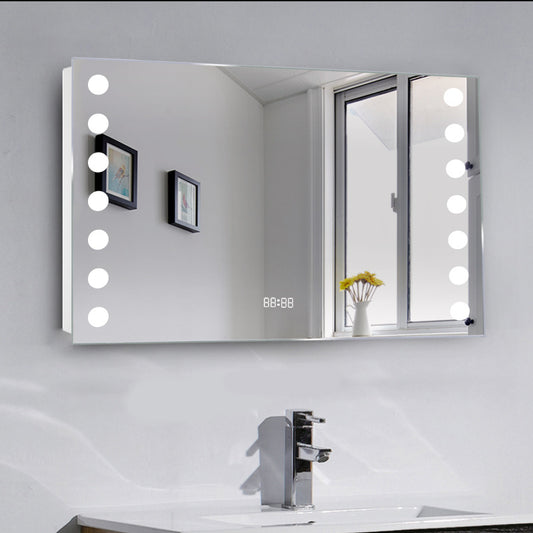 Anti-fog LED Bathroom Mirror with 14 Lights 80x60cm