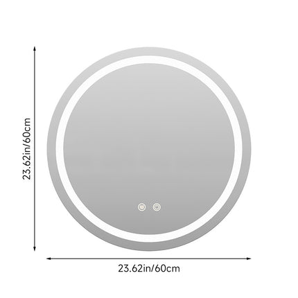 Wall Mounted Round LED Bathroom Mirror