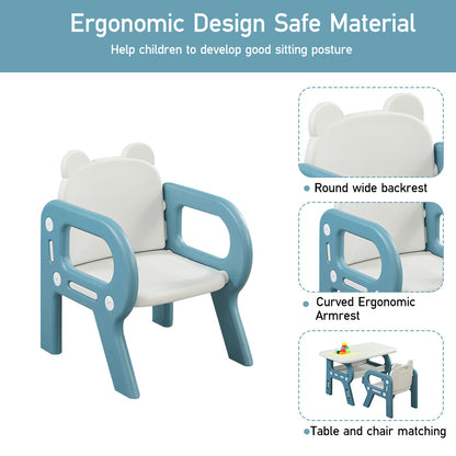 Kids Activity Height Adjustable Desk Chair Set