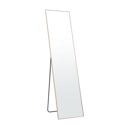 147cm H Gold Rectangular Full Length Mirror Freestanding Hanging