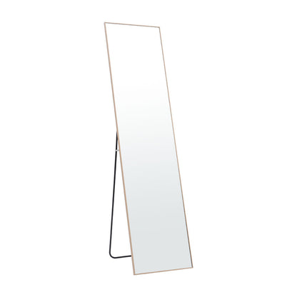 147cm H Gold Rectangular Full Length Mirror Freestanding Hanging