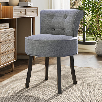 Upholstered Vanity Stool Makeup Dressing Chair