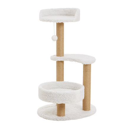Padded Cat Tower with Sisal Scratching Post
