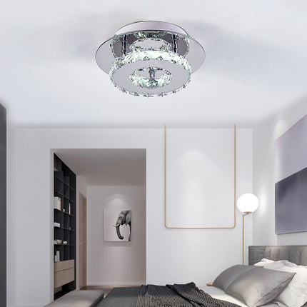 Modern Small Crystal LED Ceiling Light for Hallways and Corridor