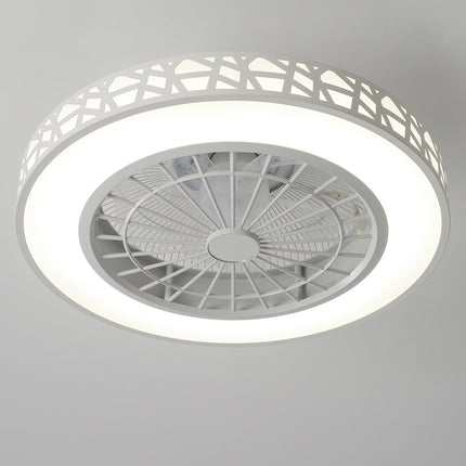 Round Acrylic Ceiling Mount LED Fan Light