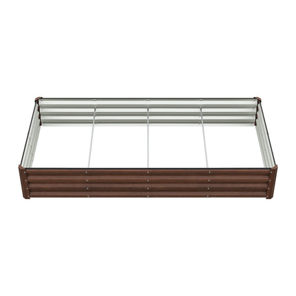180cm x 90cm Rectangular Galvanized Steel Raised Garden Bed