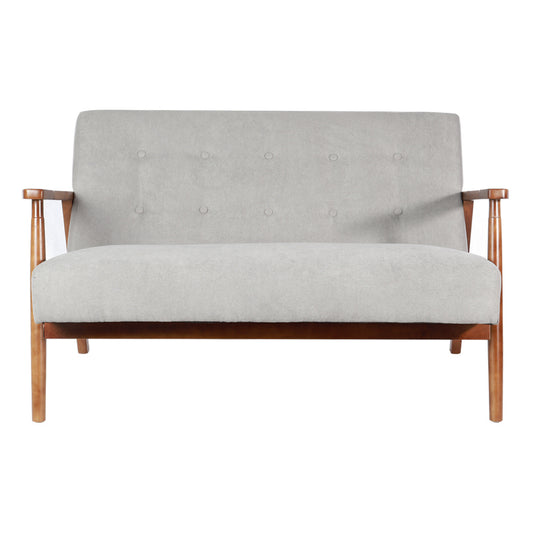 Solid Wooden Frame Upholstered Tufted Sofa