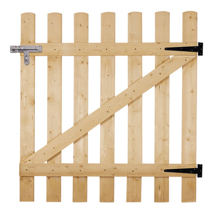 Garden Wood Fence Gate with Latch 90cm x 90cm