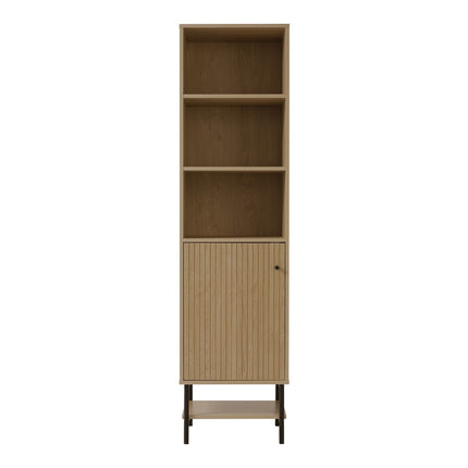 Freestanding Wooden Tall Cabinet with Bottom Shelf