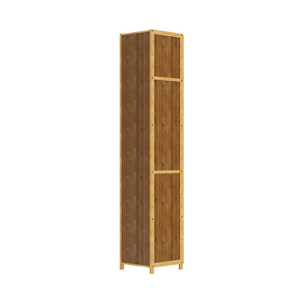 5-Tier Narrow Bookcase Storage Cabinet with Acrylic Door