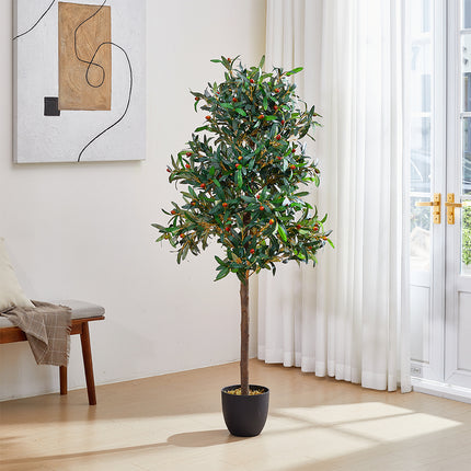 Artificial Olive Tree Decorative Plant in Planter