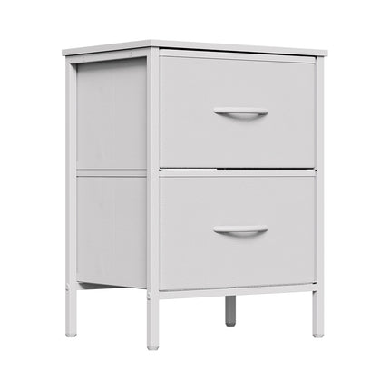 Nightstand Bedside Table with 2 Storage Drawers