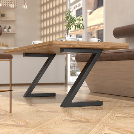 Set of 2 Metal Table Legs in 40cm Height