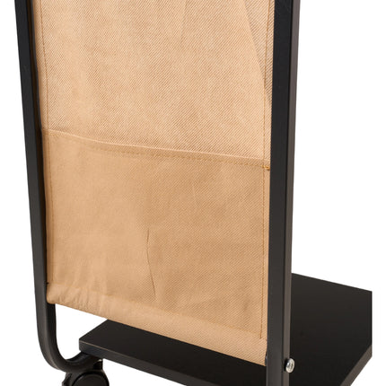 C-Shaped Side Table with Storage Bag