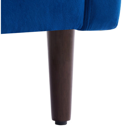Mid-Century Blue Single Sofa Armchair