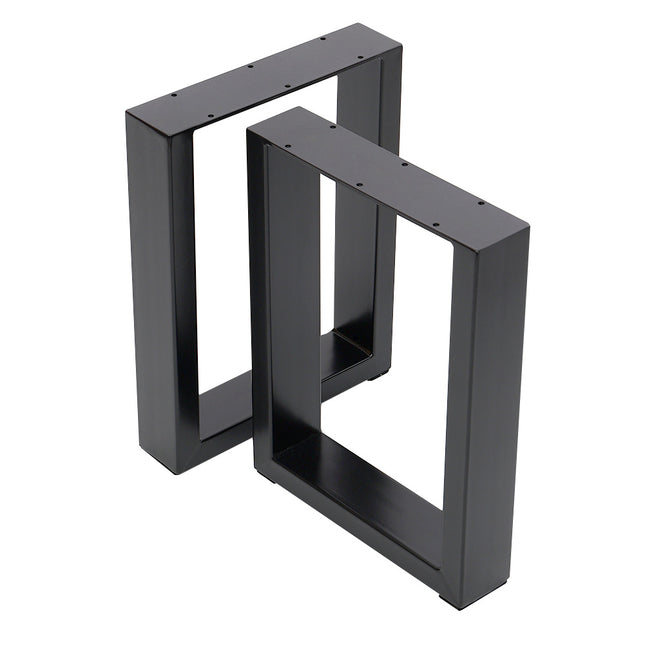 Set of 2 Metal Table Legs Frames Square Steel Base Stands, 30x40CM