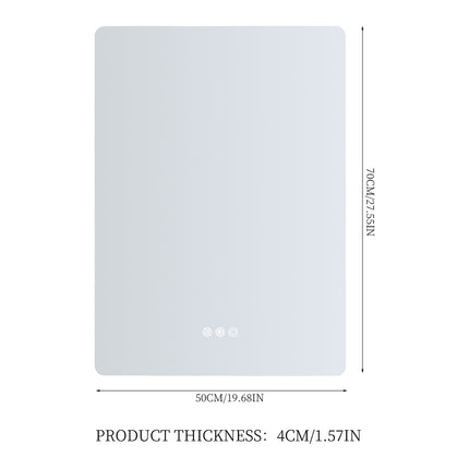 Anti-fog Bathroom Mirror with RGB LED Light