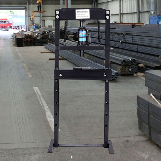 H Frame 20 Ton Hydraulic press, Black