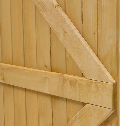 Semi Braced Arch Top Strong Wooden Garden Gate