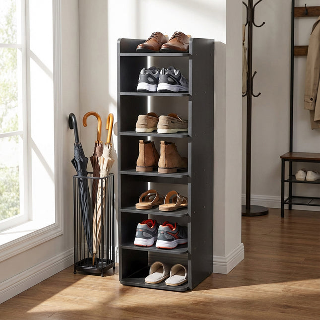 7-Tier/ 8-Tier Narrow Tall Shoes Rack for Entryway