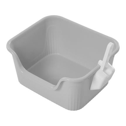 Open Top Cat Litter Box with Scoop