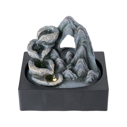 Tabletop Waterfall Fountain with LED Lighting