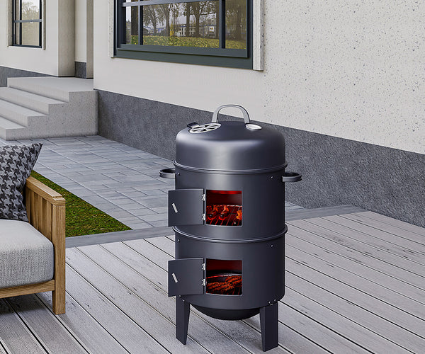 Outdoor BBQ Smoker Barrel