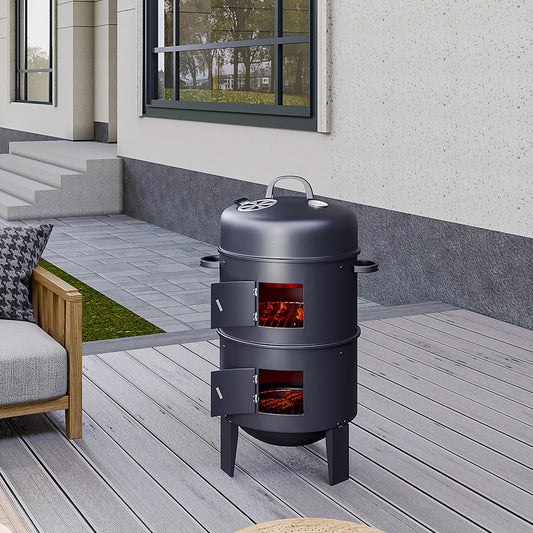 Outdoor BBQ Smoker Barrel