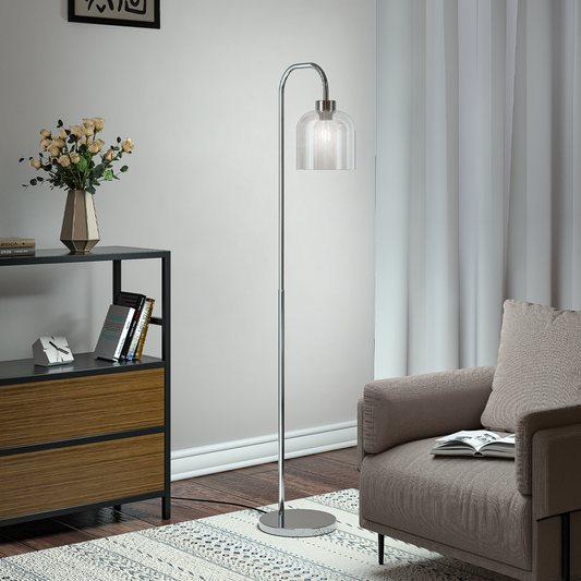 Modern Chrome Living Room Floor Lamp