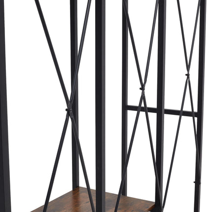 Large Freestanding Clothing Rack with Storage Shelves