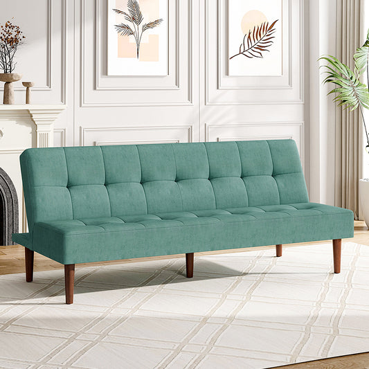 Contemporary Convertible Sofa Bed Green