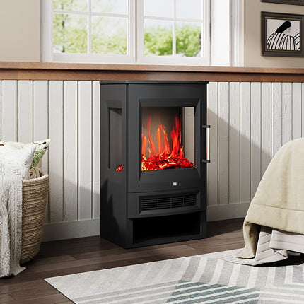 Freestanding Electric Fireplace with Remote Control