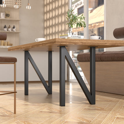 2Pcs Anti-Slip N-shaped Iron Table Legs